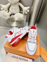 Louis Vuitton Trainer White Red 54