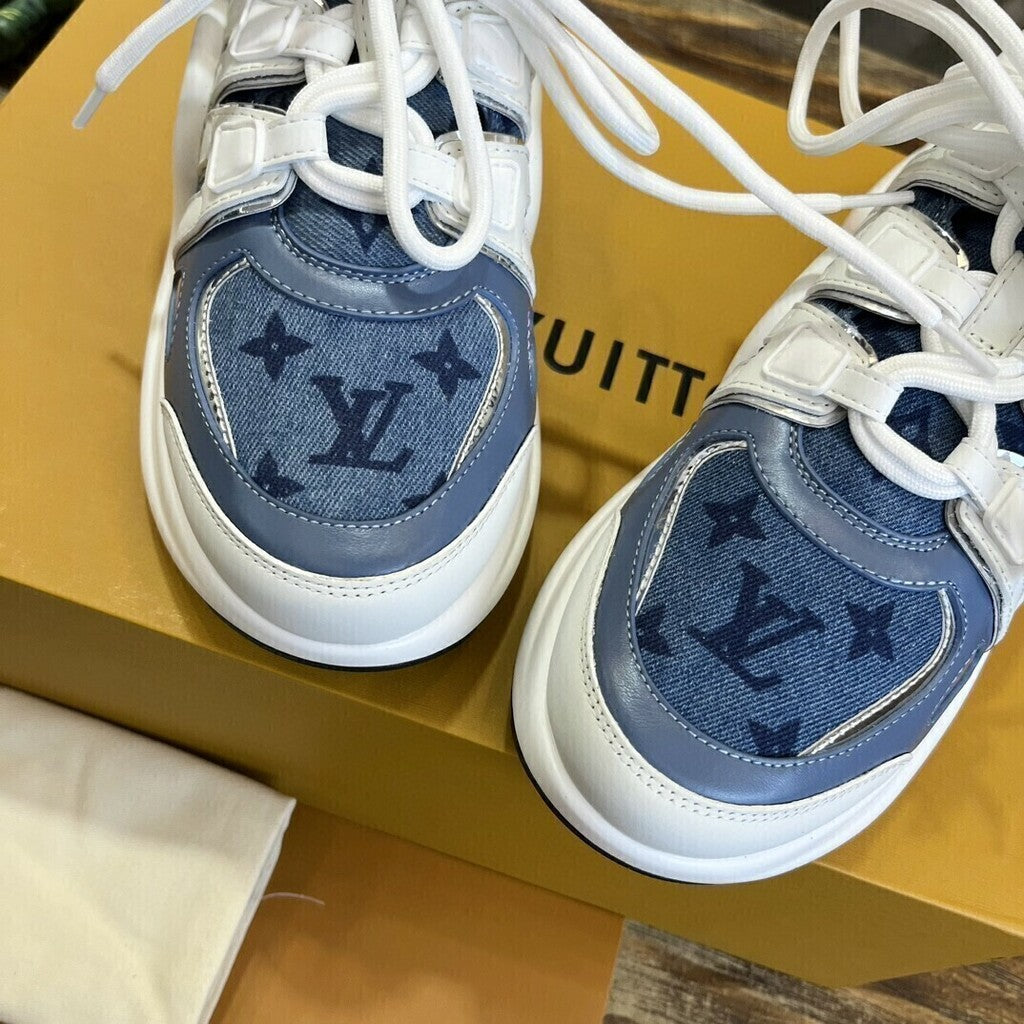 Louis Vuitton Archlight Trainer Monogram White Blue