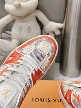 LOUIS VUITTON TRAINER WHITE/GREY/BROWN/ORANGE