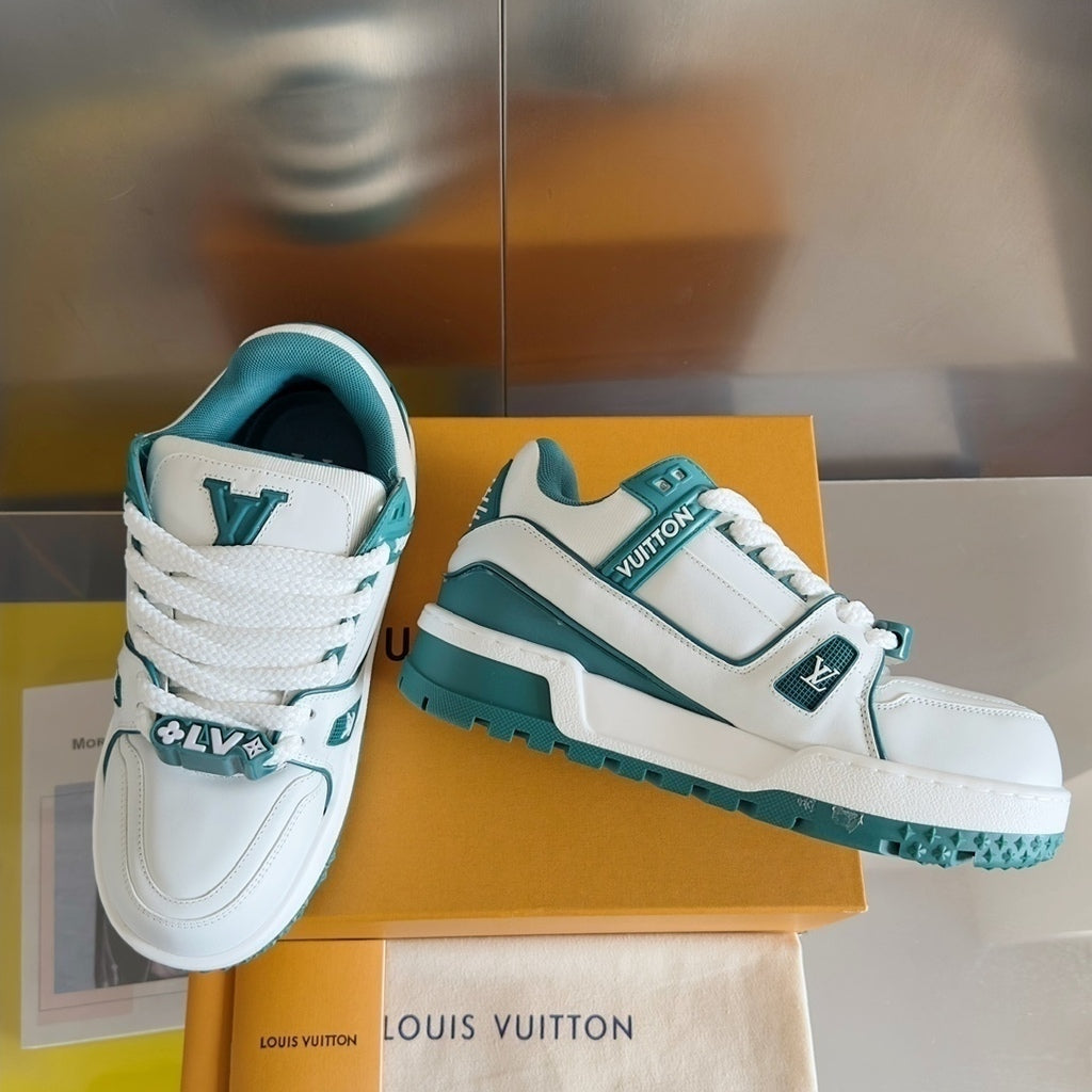 Louis Vuitton LV Trainer Maxi Sneaker White Green