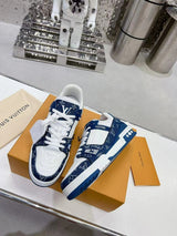 Louis Vuitton LV Trainer Monogram Denim White Blue (Pronta entrega)