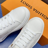 Louis Vuitton Time Out Debossed LV Monogram Leather White