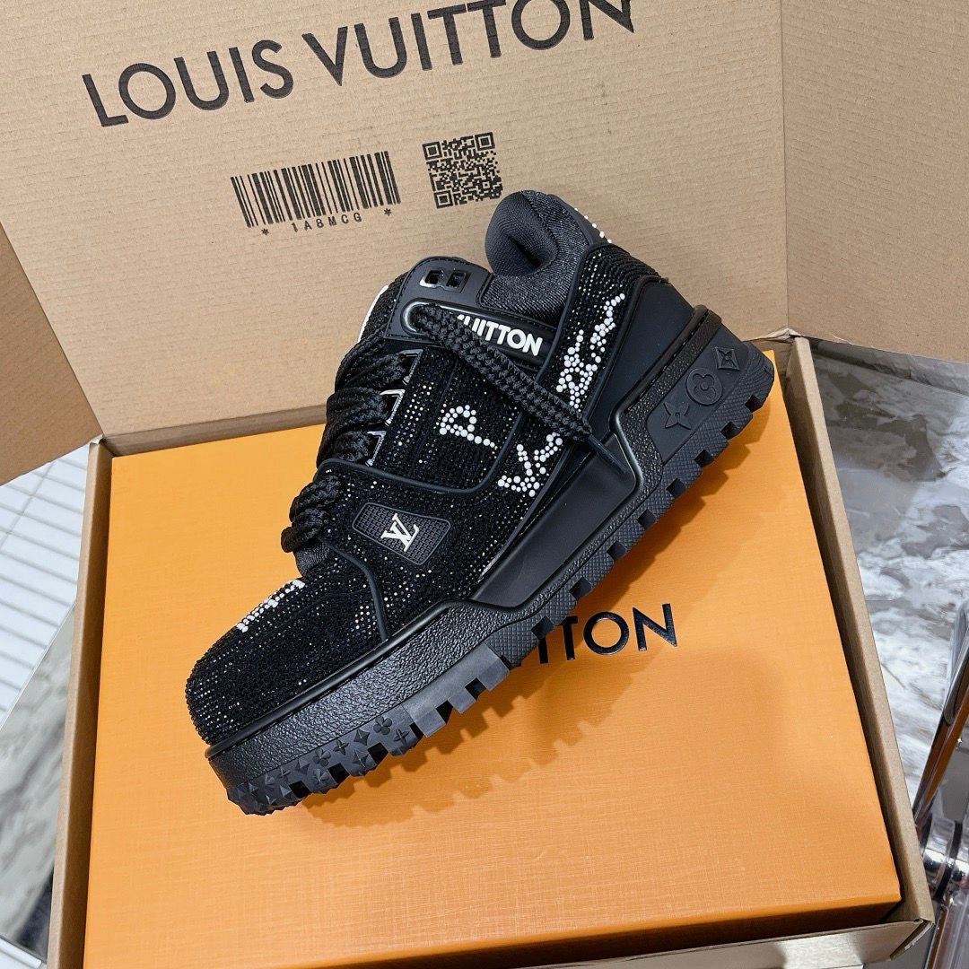 Louis Vuitton Trainer Maxi Black Crystals