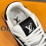 LOUIS VUITTON TRAINER SNEAKER LOW LV WHITE/BLACK