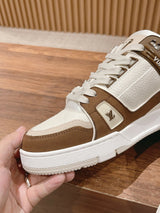 Louis Vuitton Trainer White Brown