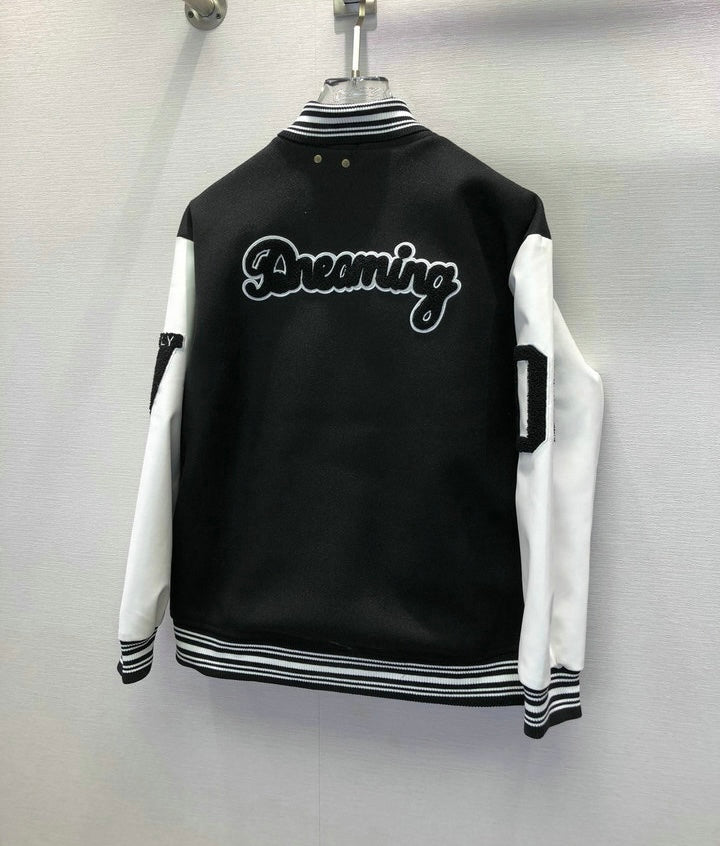 Jacket Varsity Louis Vuitton Black White