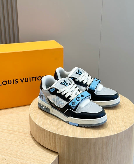 Louis Vuitton Trainer Velcro Blue White