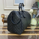 Bolsa de Viagem Keepall Bandouliere 50 Louis Vuitton Black