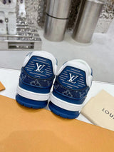 Louis Vuitton LV Trainer Monogram Denim White Blue