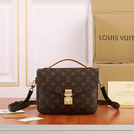 Louis Vuitton Pochette Métis East West Monogram Canvas Brown