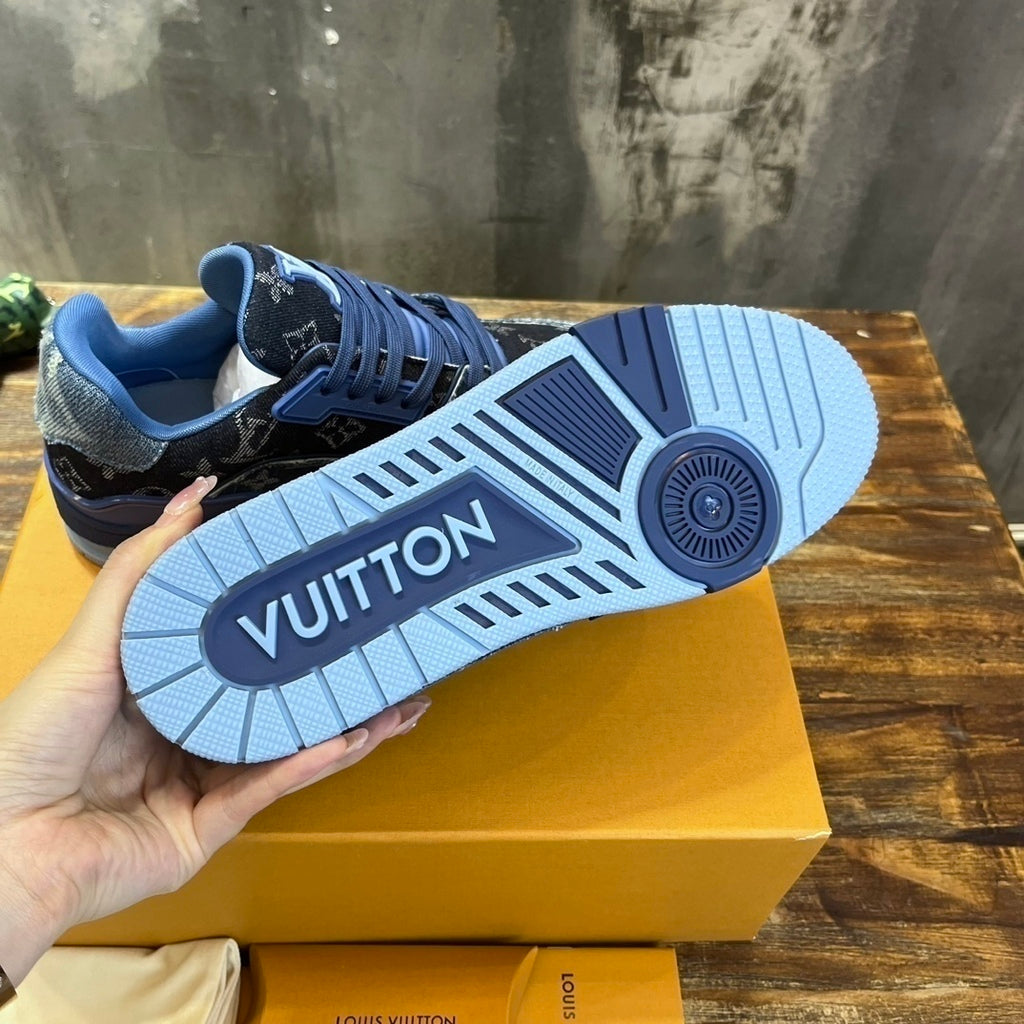 LOUIS VUITTON TRAINER Jeans Black Blue