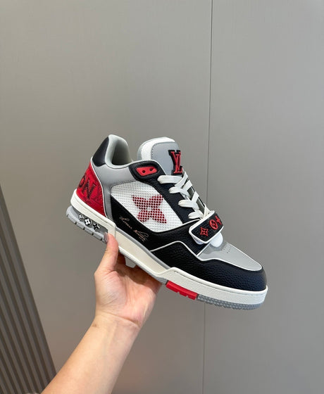 Louis Vuitton LV Trainer Red Grey Black