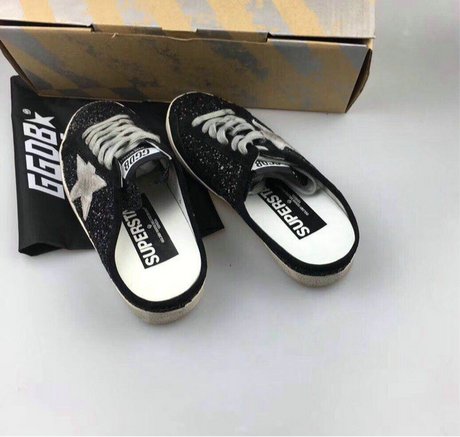 SLIP ON GOLDEN GOOSE GGDB SUPER STAR BLACK