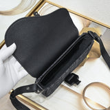 Mini Saddle Messenger Bag With Flap