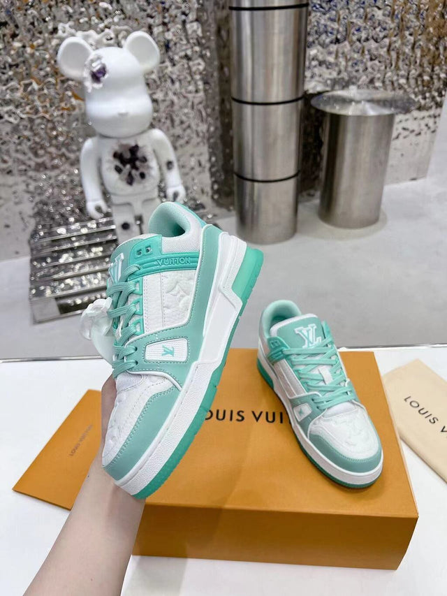 Louis Vuitton Trainer Green White