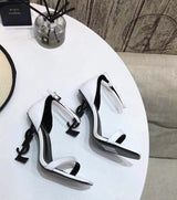 Saint Laurent Opyum Sandal White Black