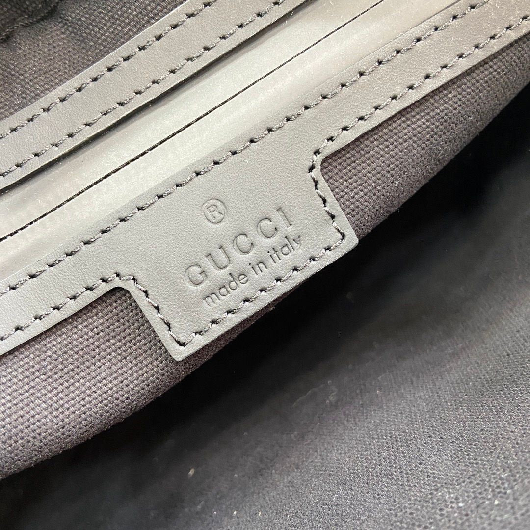 Gucci GG Rubber Effect Crossbody Bag Black