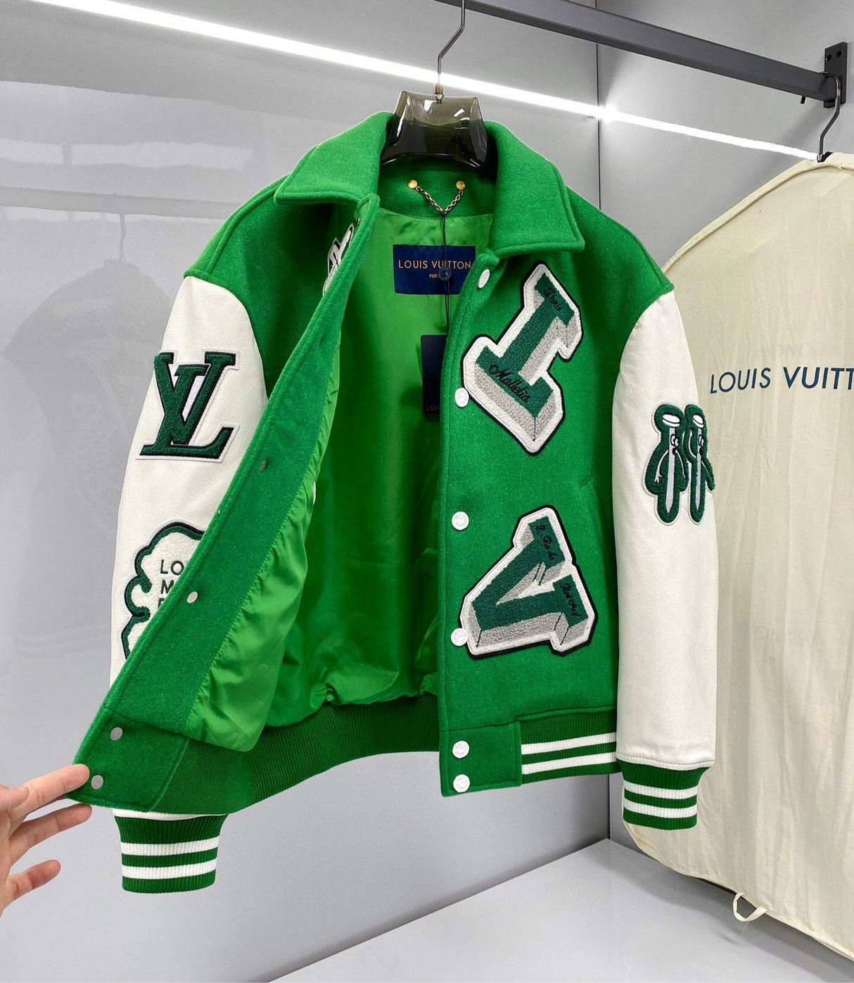 Jacket Varsity Louis Vuitton Green