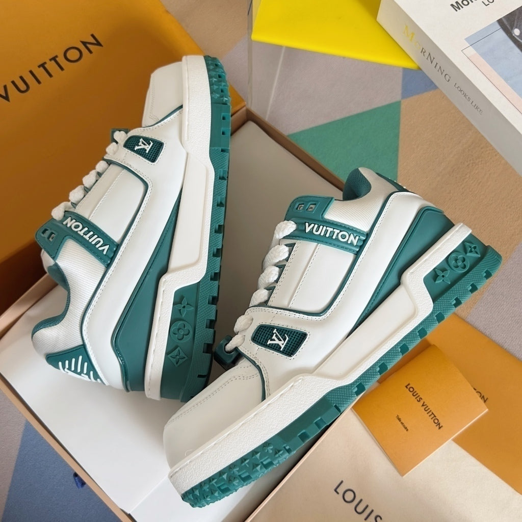 Louis Vuitton LV Trainer Maxi Sneaker White Green