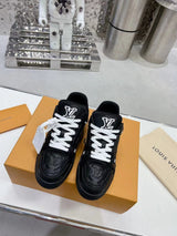 Louis Vuitton Trainer Black Embossed Monogram