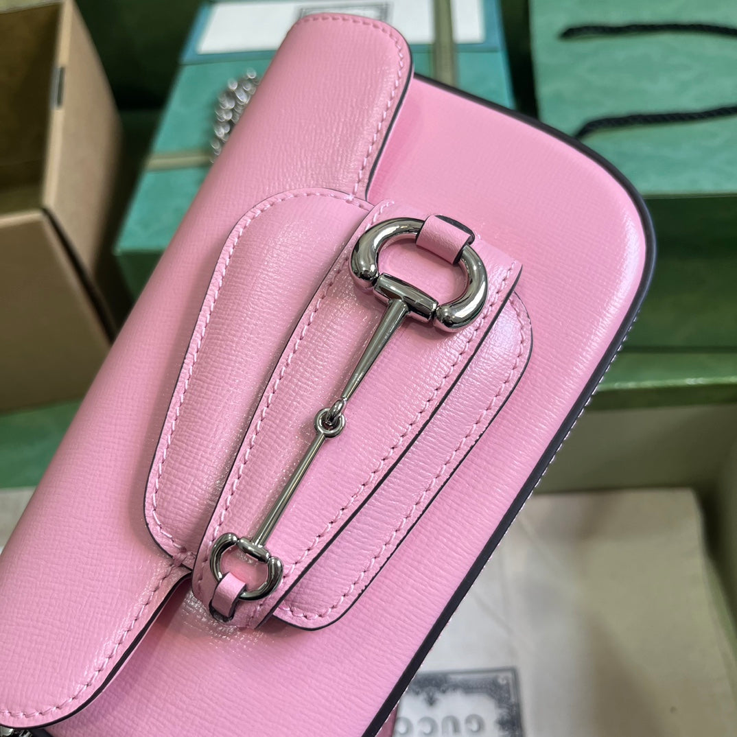 Bolsa GUCCI Horsebit Pink