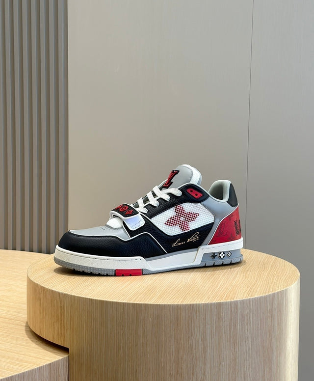 Louis Vuitton LV Trainer Red Grey Black