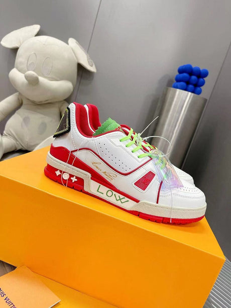 Louis Vuitton Trainer Neon Red