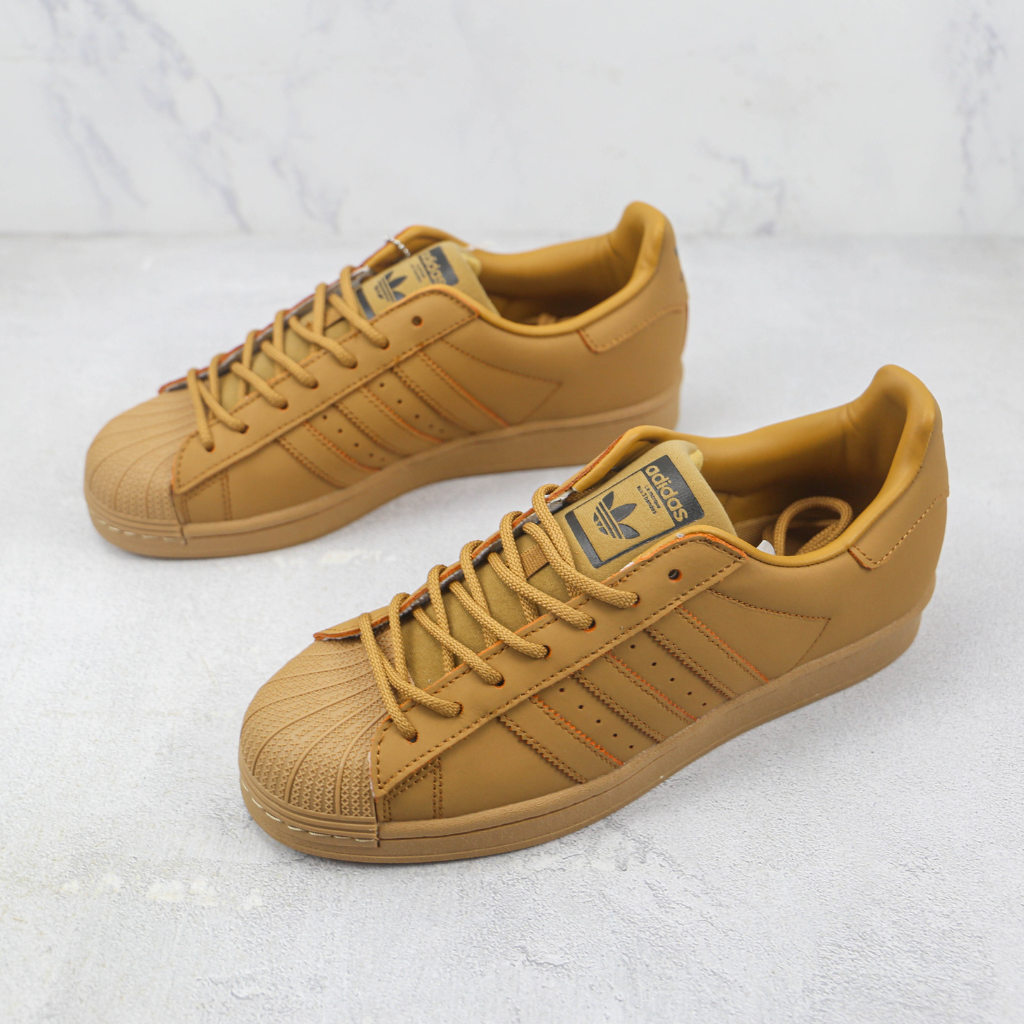 Adidas Superstar Trigo Bege Dourada GZ4831