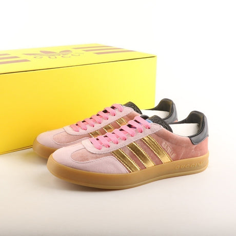 adidas x Gucci Gazelle Pink Velvet