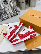 Louis Vuitton Trainer Signature #54 White/Red Monogram