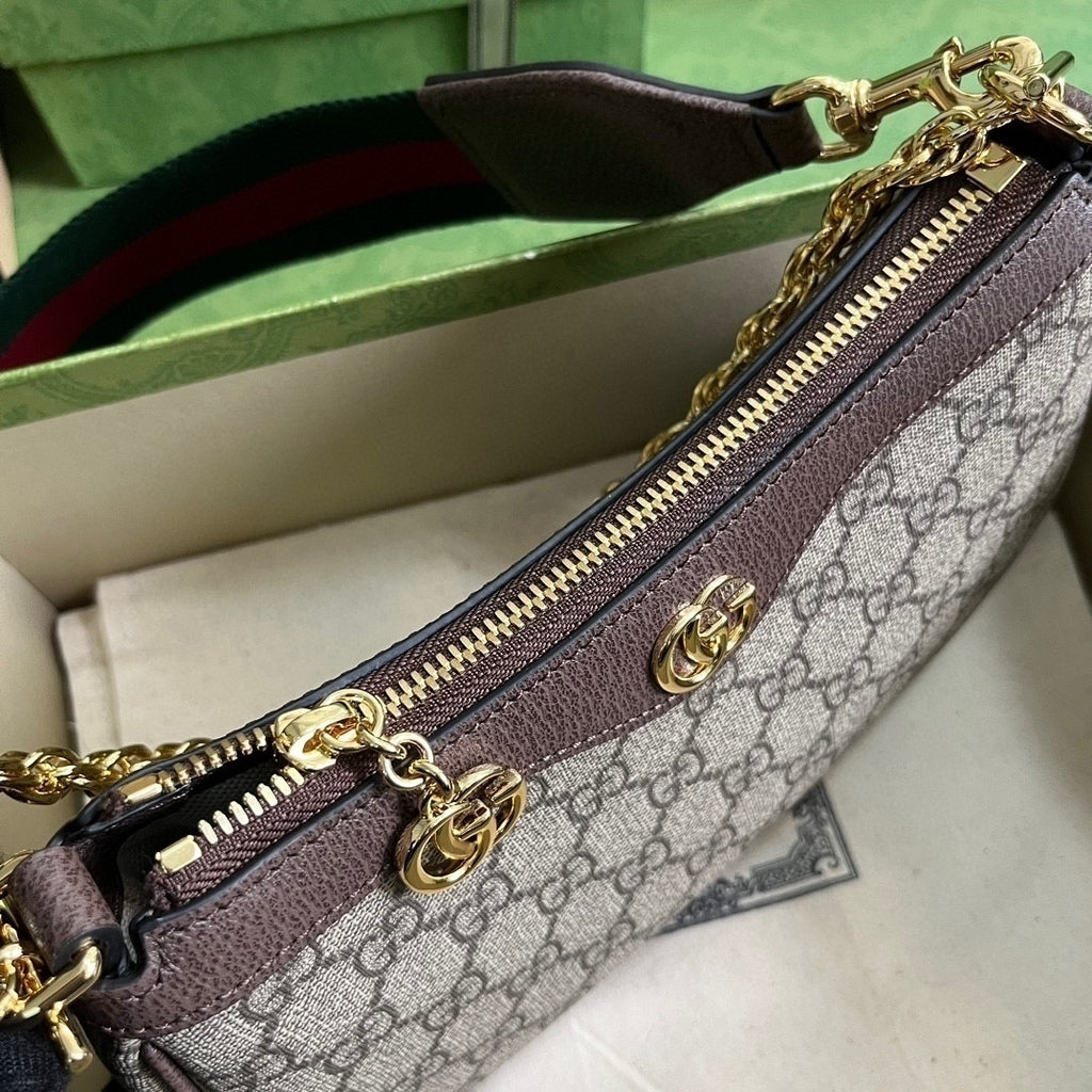 Gucci Ophidia GG Small Handbag Beige/Ebony