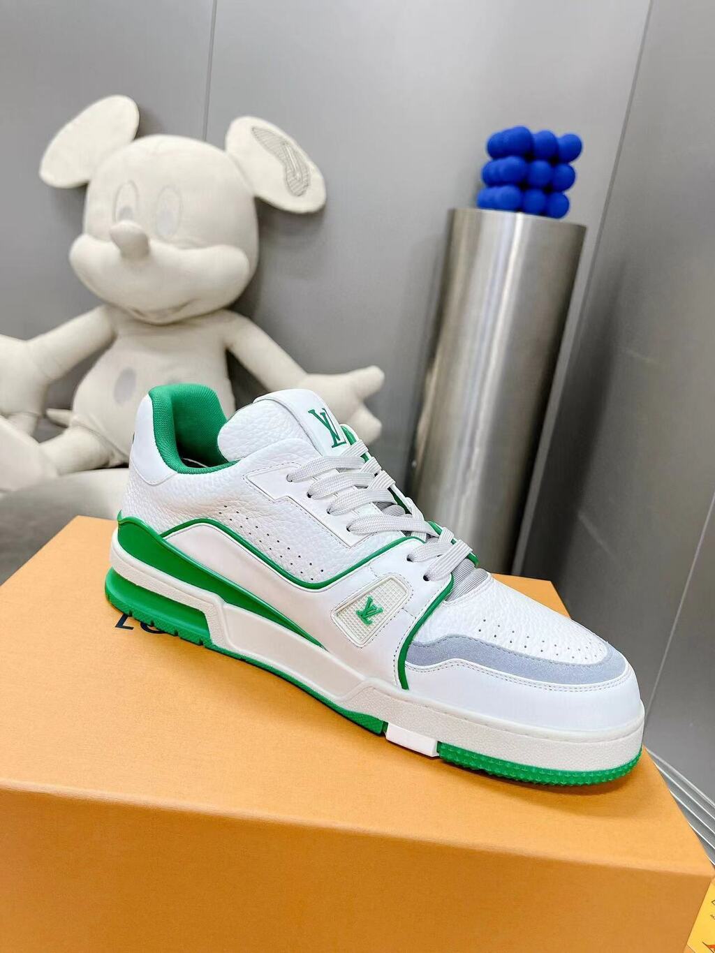 Louis Vuitton Trainer #54 White Green