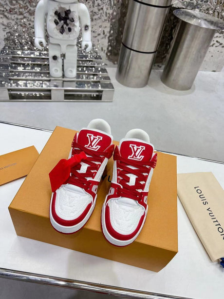 Louis Vuitton Trainer Red White