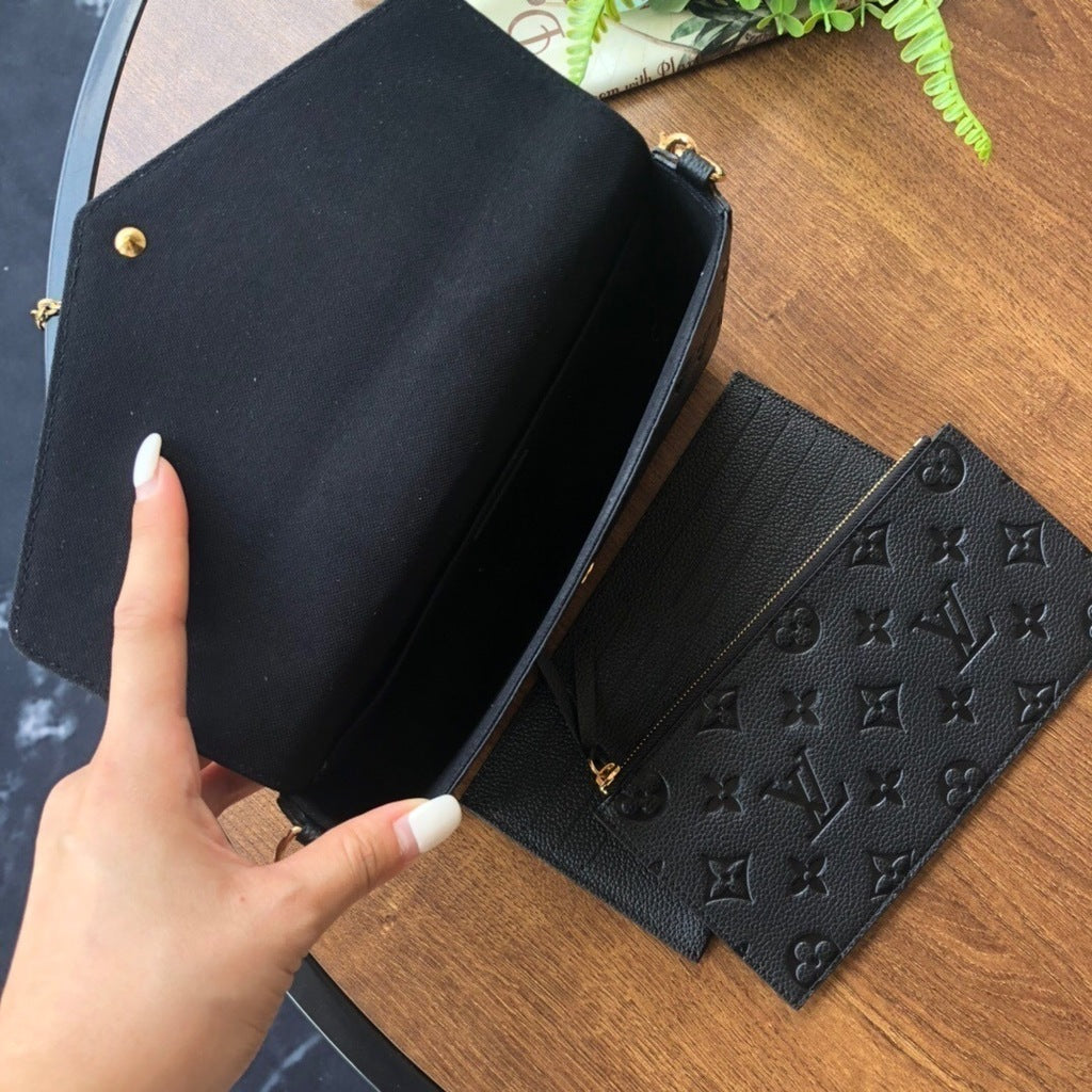 Louis Vuitton Felicie Pochette Monogram Empreinte Black