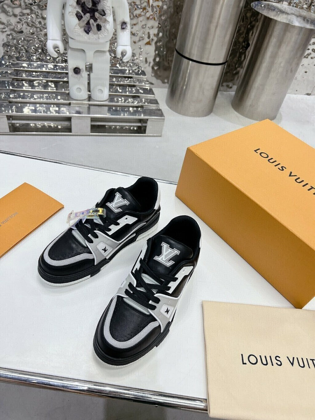 Louis Vuitton LV Trainer Black Grey White