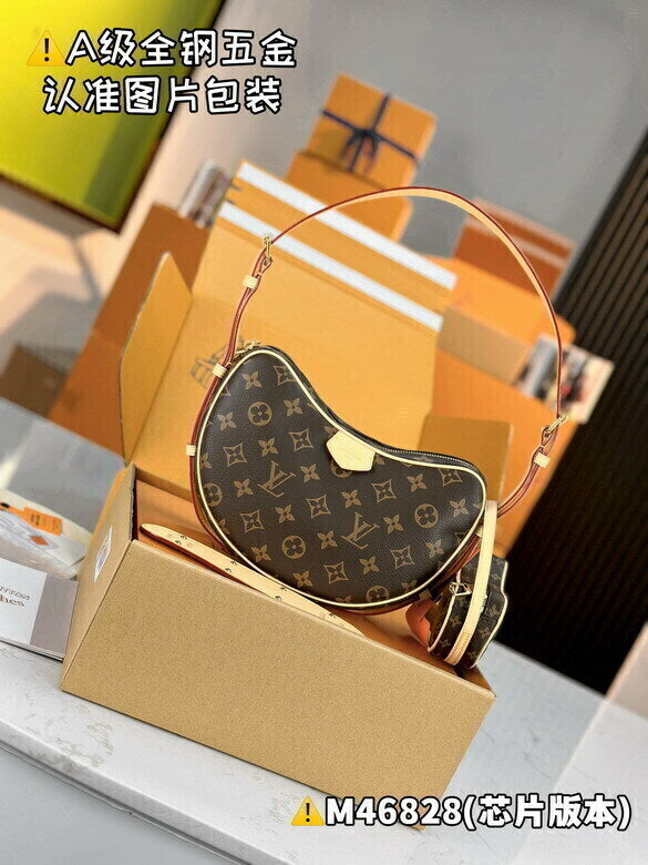 Bolsa Louis Vuitton Croissant MM Brown Monogram