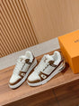 Louis Vuitton Trainer White Brown