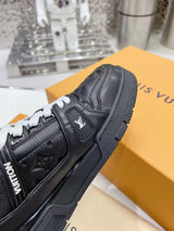 Louis Vuitton Trainer Black Embossed Monogram