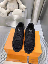 Louis Vuitton Trainer Black Crystals