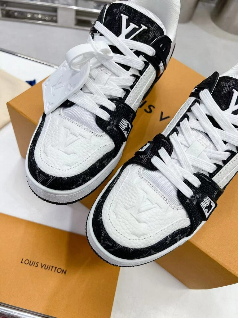 Louis Vuitton LV Trainer White Black (Pronta entrega)