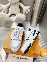 Louis Vuitton Trainer #54 Signature White Marine