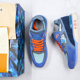 LOUIS VUITTON Run Away Sneakers Suede with Mesh Blue