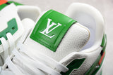 LOUIS VUITTON TRAINER BAIXO L*V BRANCO/VERDE