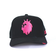 Boné Snapback Preto e Rosa