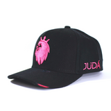 Boné Snapback Preto e Rosa